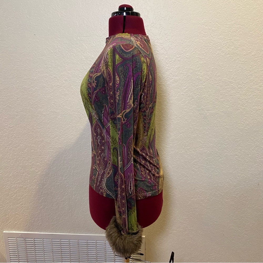 Lynn Ritchie | Abstract Pattern Long Sleeve Blous… - image 7